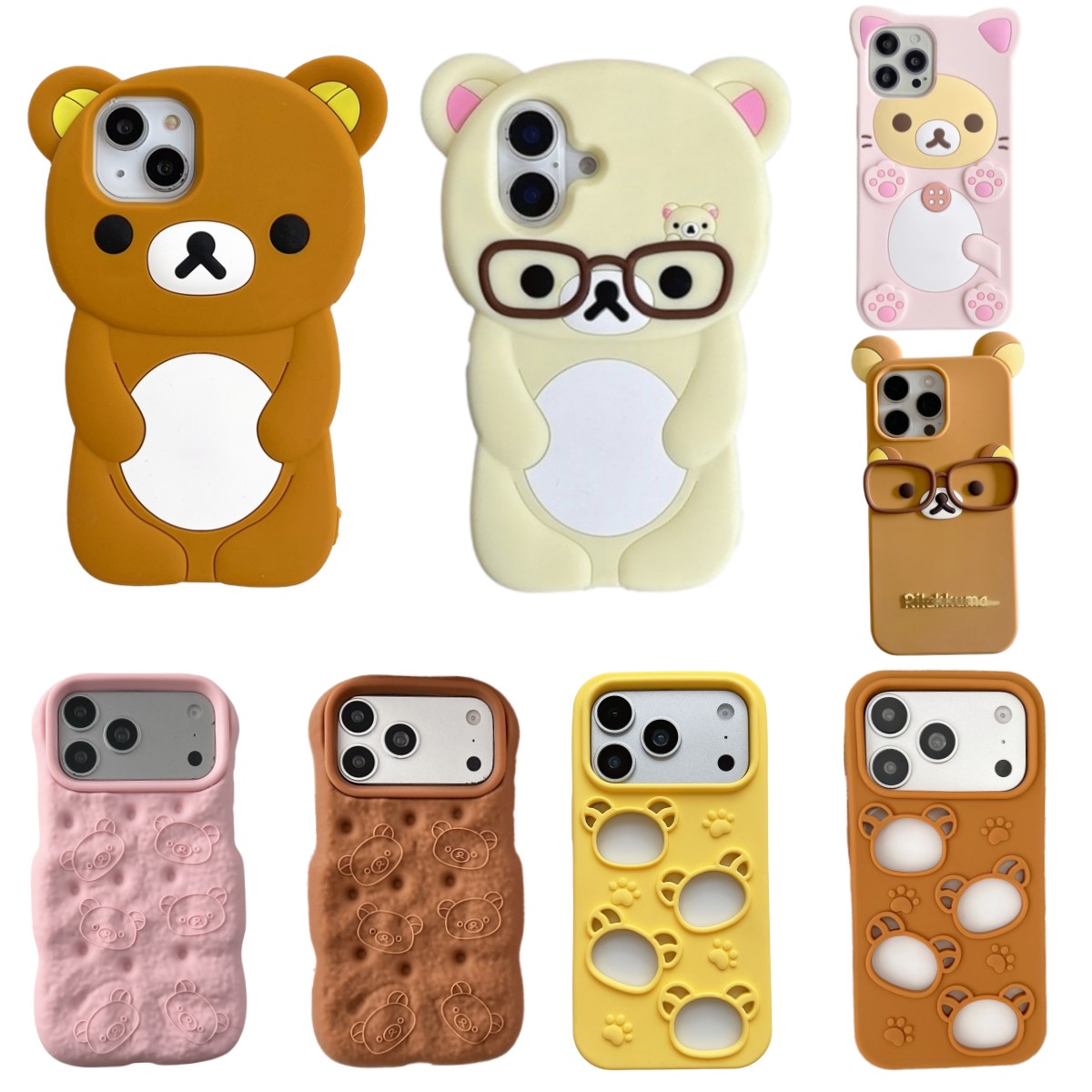 Apple Iphone 16 - 너무 귀여운 3D 만화 테디베어 아이폰