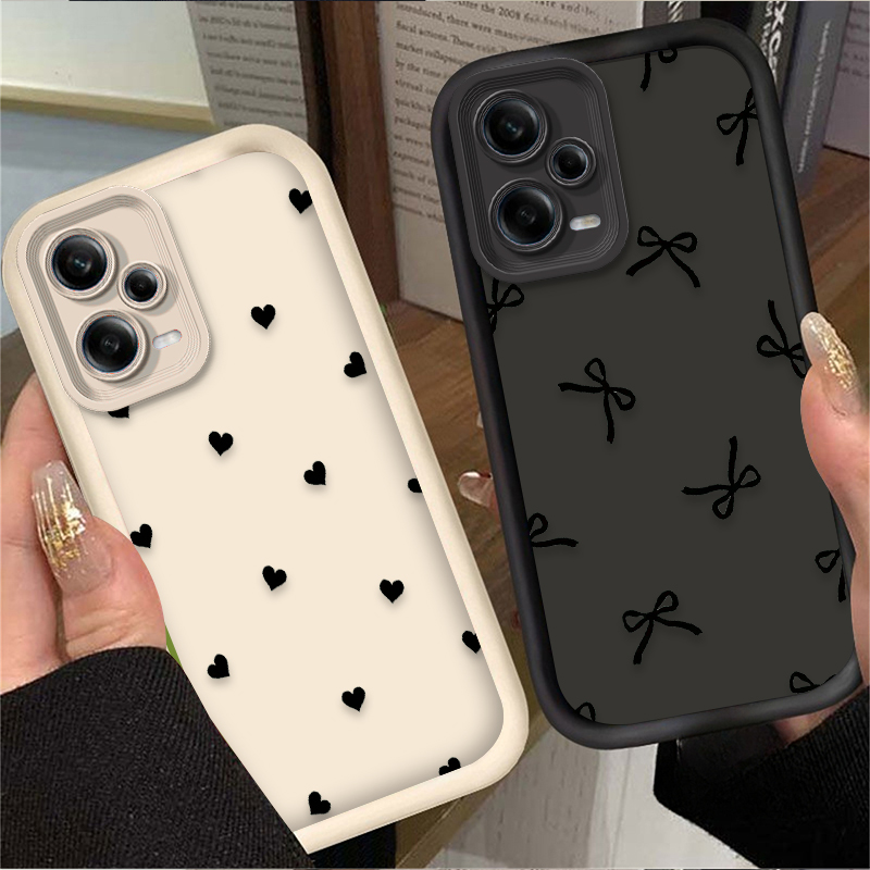 블랙 러브 하트 보우노트 폰 케이스 (샤오미 레드미 노 - Xiaomi Redmi Note 13 리뷰 및 가격